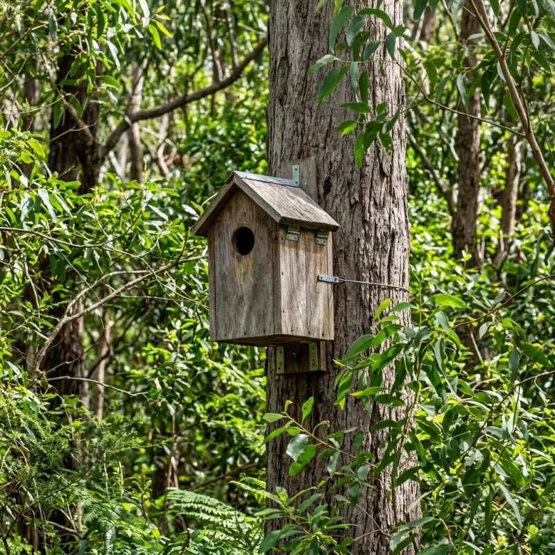 Animal nesting box installed as a humane alternative to a South Yarra roof cavity