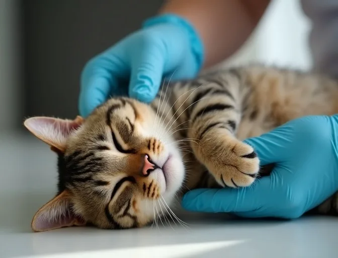 Specialist carefully handling a deceased cat with dignity in South Yarra